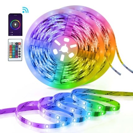 Smart Wifi 10M LED Strip Lights With Music Sync RGB 5050 LED Tape Tuya Smart Lights Strip For Party Room Decor TV Backlight