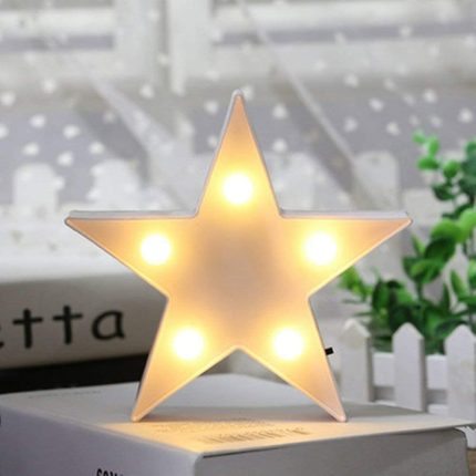 Ins popular star marquee light led battery light  for party home decoration
