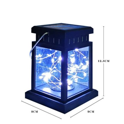 Square LED String Christmas muslim moon star camping Lights Outdoor Decorative Solar Lantern for Party Garden Decoration