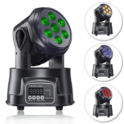 Available disco ball Stage Auto 7*8w  4 in 1 Moving head Light spotlight Wash for party Club Bar Wedding DJ
