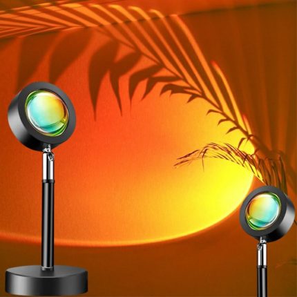2021 Shenzhen Ready Rainbow Sunset LED Desk RGB Lamp Sunset Lamp for Party Theme Bedroom Decoration