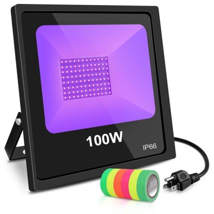 waterproof IP66 100watt 120 volts UV LED Flashlight 400nm black light uv LED UV blacklight for party birthdays
