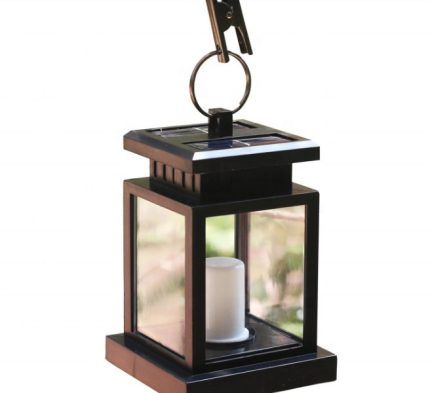 arab outdoor modern black metal flat glass shade art deco exterior solar luminaire pendant lighting for party