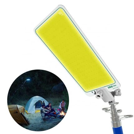 360 Light Super Bright COB Board Outdoor Camping Light Fishing Rod Light Telescopic Pole Lantern for Party