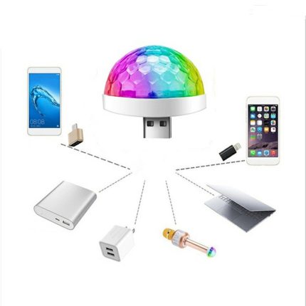 Whole sound control rgb usb small magic ball disco dj led stage lights for party
