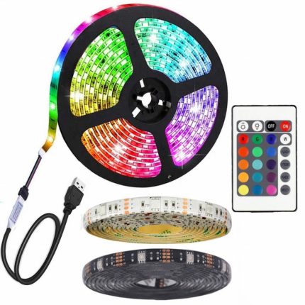 Colour Changing USB TV PC Back Mood Lighting , remote controlled USB 5V led backlight strip lights