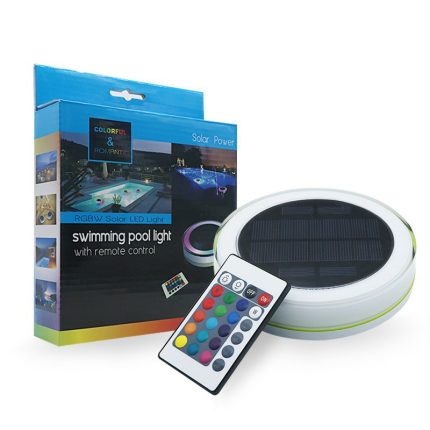 Solar Submersible IP68 LED Swimming Pool Light For Party Fountain Bathtub Pond Stake Garden