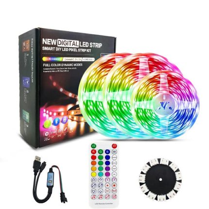 Firework LED Strip Lights Dream Color RGB Changing Smart App Control led Firework Lights with Remote Control for Party holidayl
