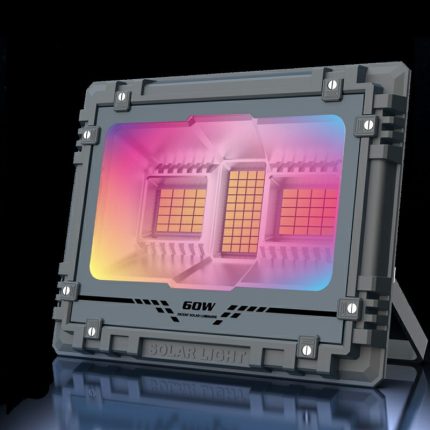 New outdoor RGB solar led flood lights 60W 100w 200w 300w 500w 800w for party club and courtyard
