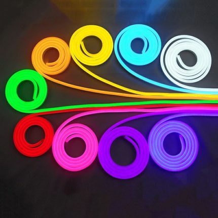 DC12V waterproof  led neon flex Rope silicone strip lights DIY lighting for party decoration and outdoor sign board