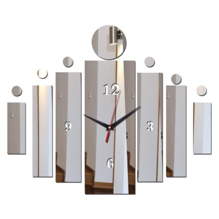 new arrivel wall sticker clocks home decora acrylic mirror surface modern style square furniture stickers art