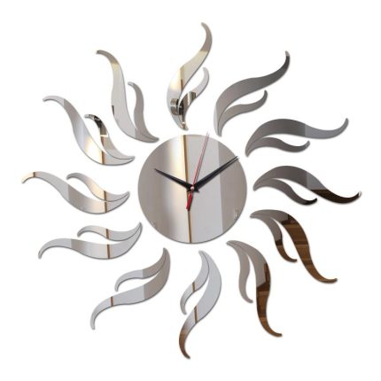 new arrival diy wall clock stickers home decoration living room modern furniture clocks acrylic mirror sticker
