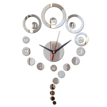 top fashion acrylic wall clock clocks mirror sticker home decoration modern design diy quartz stickers