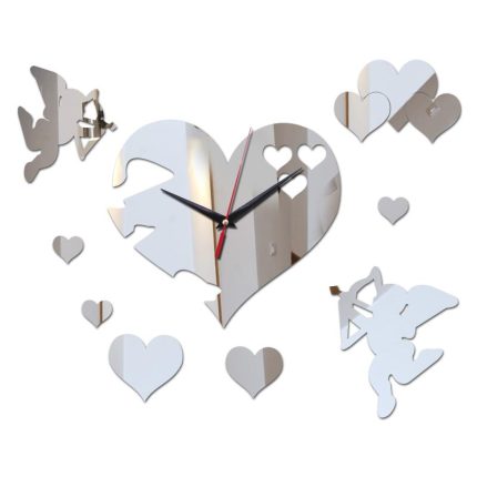 top sale wall stickers home decor Furniture acrylic clock clocks  Mirror Surface sticker  modern living room